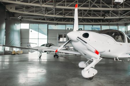 Airplane hangar flooring